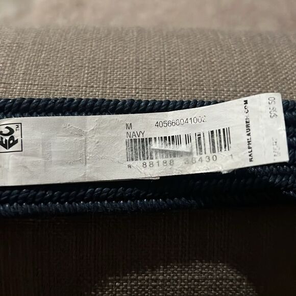 Polo Ralph Lauren 35MM Braided Stretch Buckle Belt in Navy, Size M Retail $89.50 - Picture 8 of 11